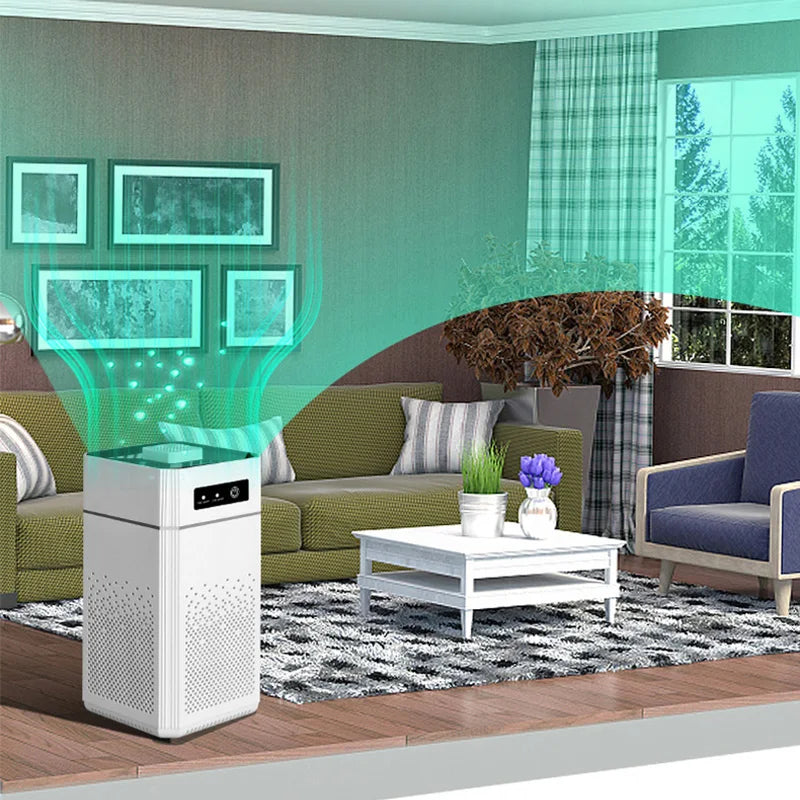 Air Purifier Hepa Negative Ion Formaldehyde Pet Hair Dust Smog Air Purifier Large Room Odor Removal Air Cleaner For Dust