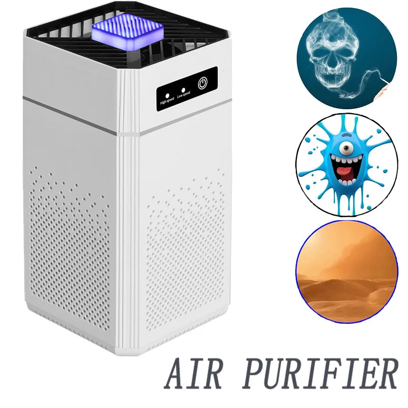 Air Purifier Hepa Negative Ion Formaldehyde Pet Hair Dust Smog Air Purifier Large Room Odor Removal Air Cleaner For Dust
